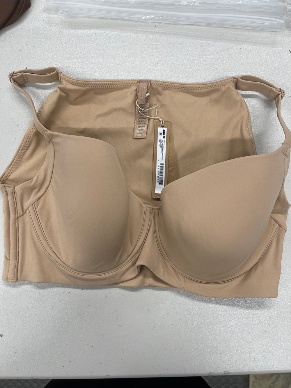 Skims Fits Full Coverage Back Smoother Bra 38C NWT Clay